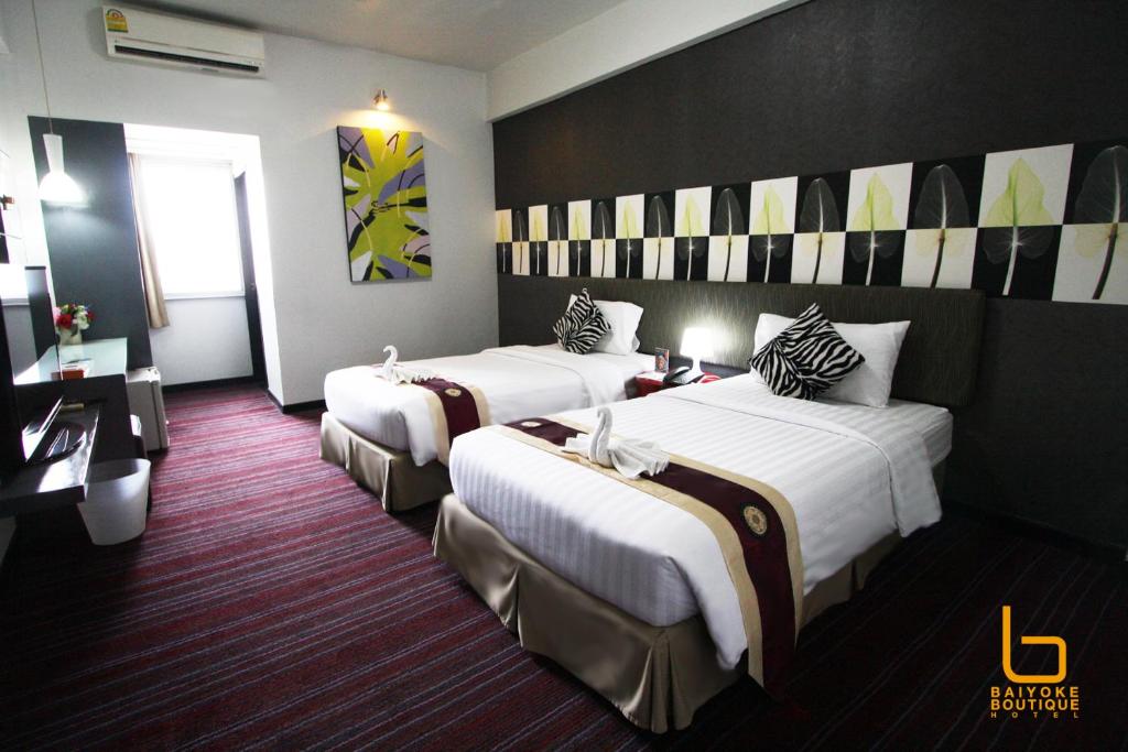 Двухместный (Двухместный номер Делюкс с 1 кроватью или 2 отдельными кроватями) отеля Baiyoke Boutique, Бангкок
