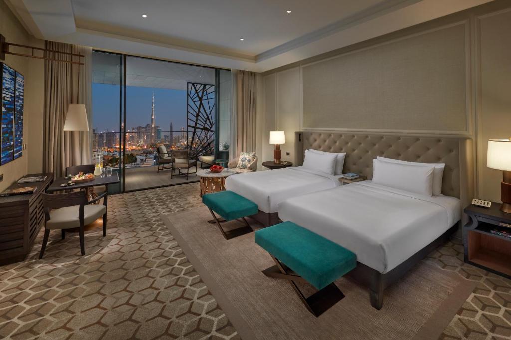 Двухместный (Двухместный номер Делюкс с 1 кроватью, вид на городской пейзаж) курортного отеля Mandarin Oriental Jumeira, Dubai, Дубай