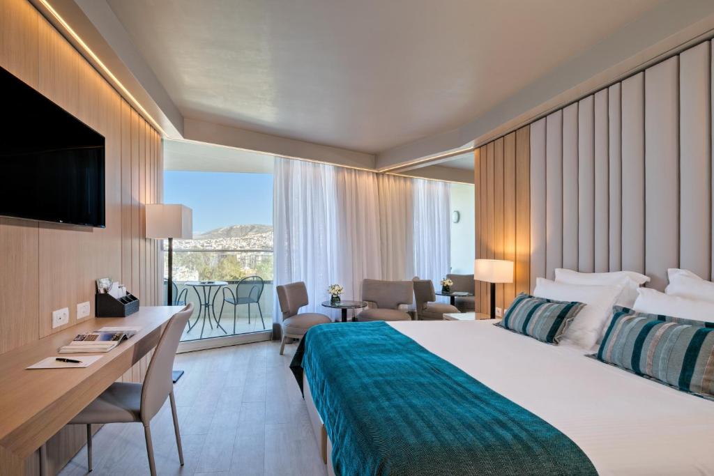 Двухместный (Представительский двухместный номер с 1 кроватью) курортного отеля Divani Apollon Palace & Thalasso, Афины