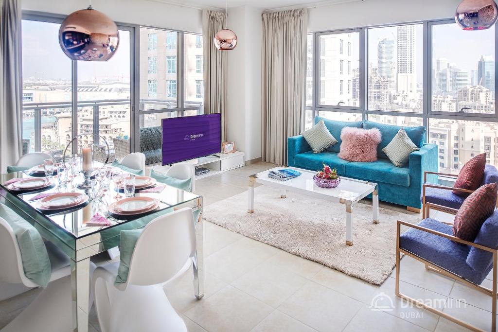 Апартаменты (Апартаменты «Великолепные» с 2 спальнями и видом на фонтан) апартамента Dream Inn Dubai Apartments - Burj Residences, Дубай