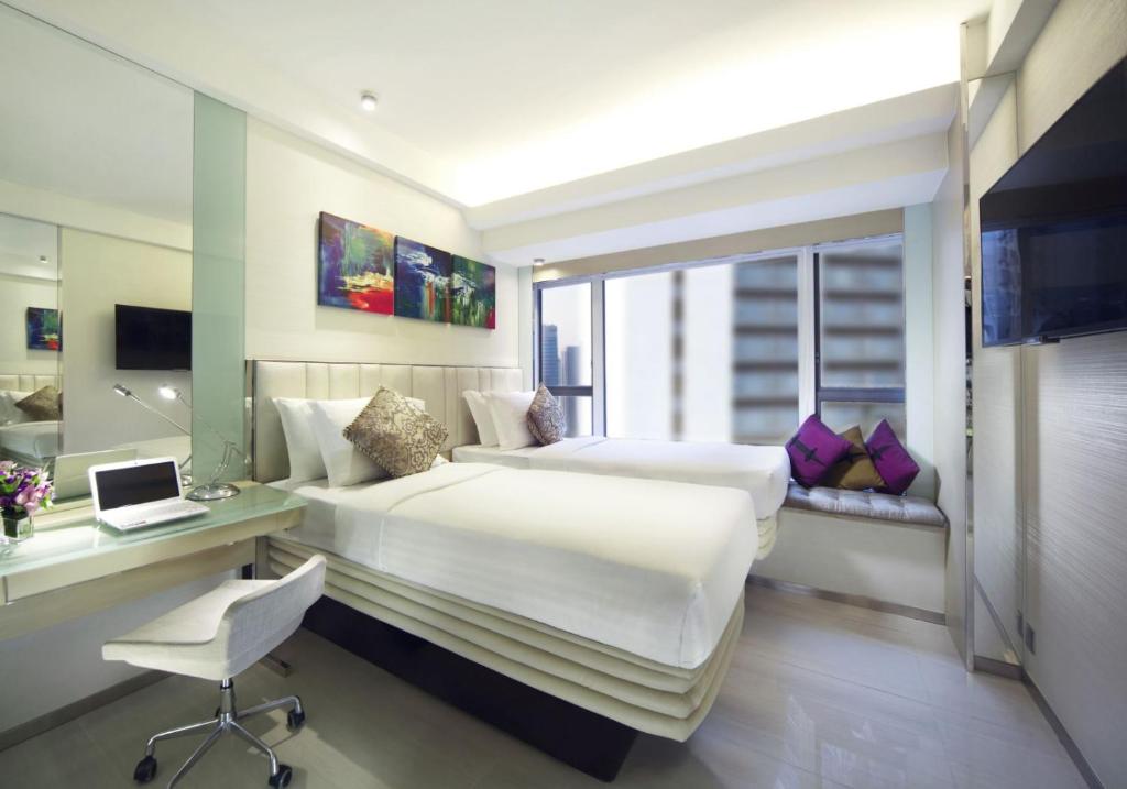 Двухместный (Двухместный номер «Премьер iPlus» с 2 отдельными кроватями) отеля iclub Sheung Wan Hotel, Гонконг (город)