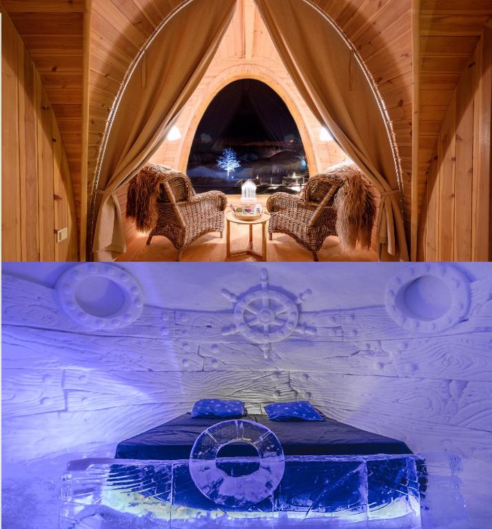 Двухместный (Snow Family Room) отеля Kirkenes Snowhotel, Киркенес