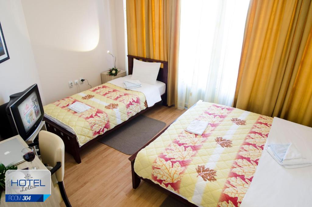 Двухместный (Двухместный номер с 1 кроватью или 2 отдельными кроватями) отеля Garni Hotel Lotos, Ниш
