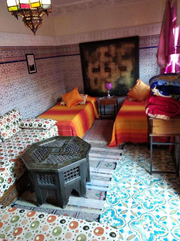 Двухместный (Двухместный номер Soleil с 2 отдельными кроватями) отеля Ryad Bab Berdaine, Мекнес
