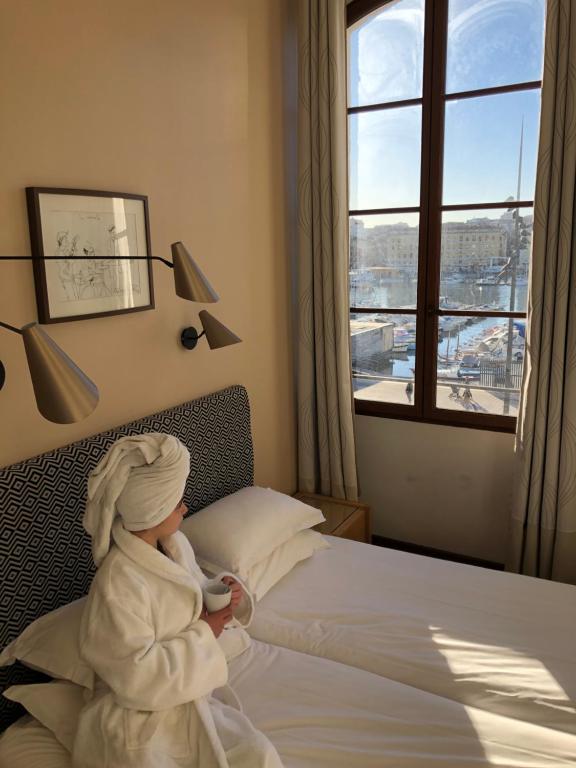 Двухместный (Classic Twin Room with Old Port View), Hôtel Belle-Vue