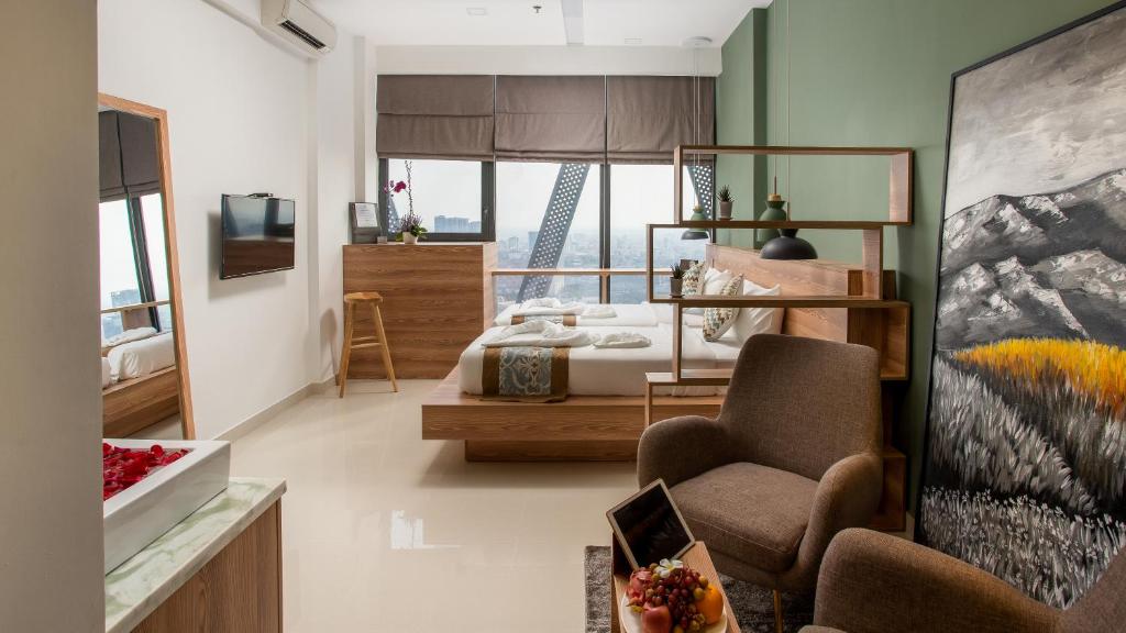 Двухместный (Landmark Twin Room - River View) отеля The Snowbell Hotel, Пномпень