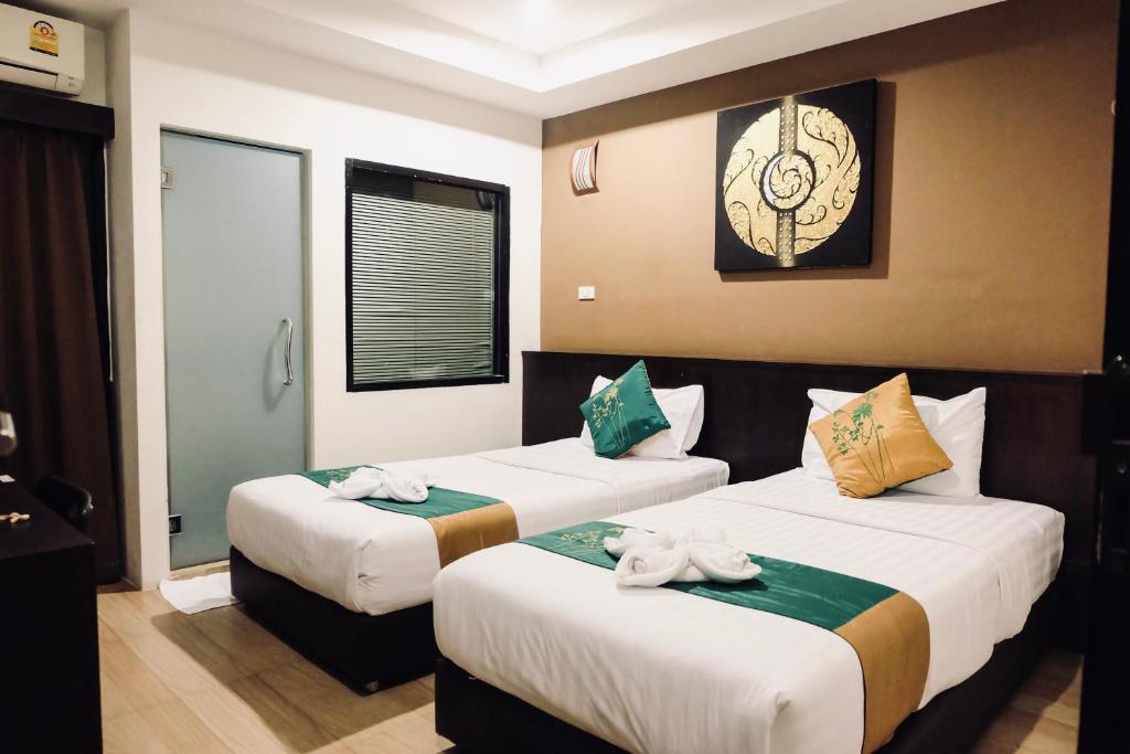 Двухместный (Стандартный двухместный номер с 2 отдельными кроватями) гостевого дома Adamaz House, Бангкок
