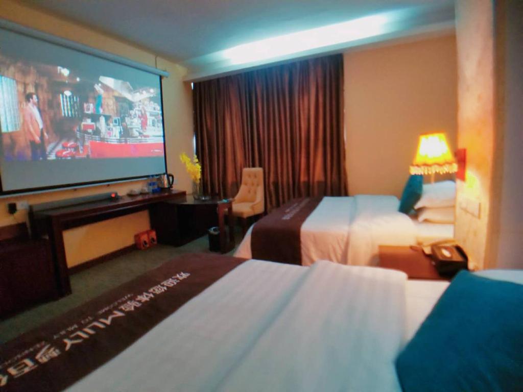 Двухместный (Двухместный номер с 1 кроватью или 2 отдельными кроватями и собственной ванной комнатой) отеля Jianyi Hotel, Гуанчжоу