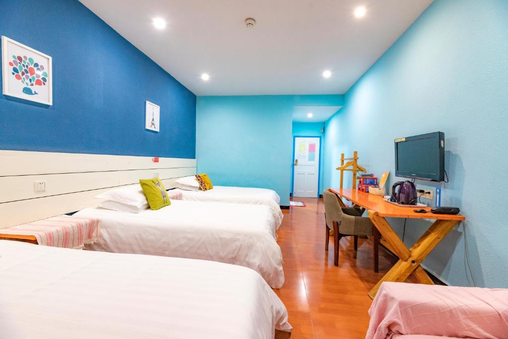 Трехместный (Трехместный номер), Chengdu Dreams Travel International Youth Hostel