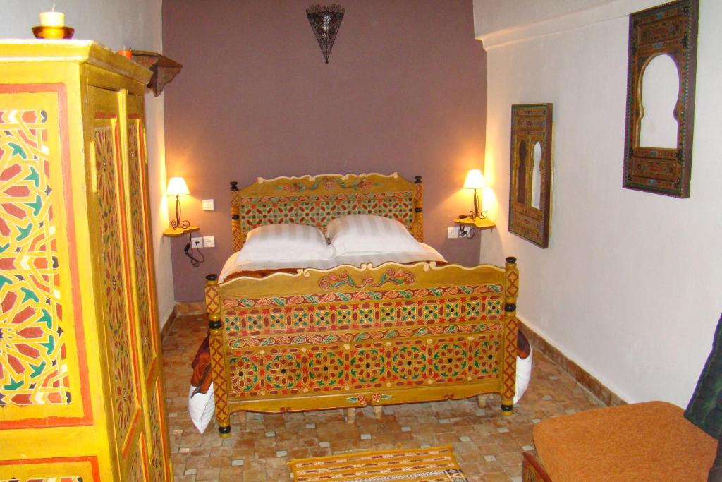 Двухместный (Улучшенный двухместный номер The au Jasmin с 1 кроватью) отеля Riad Menthe Et Citron, Мекнес