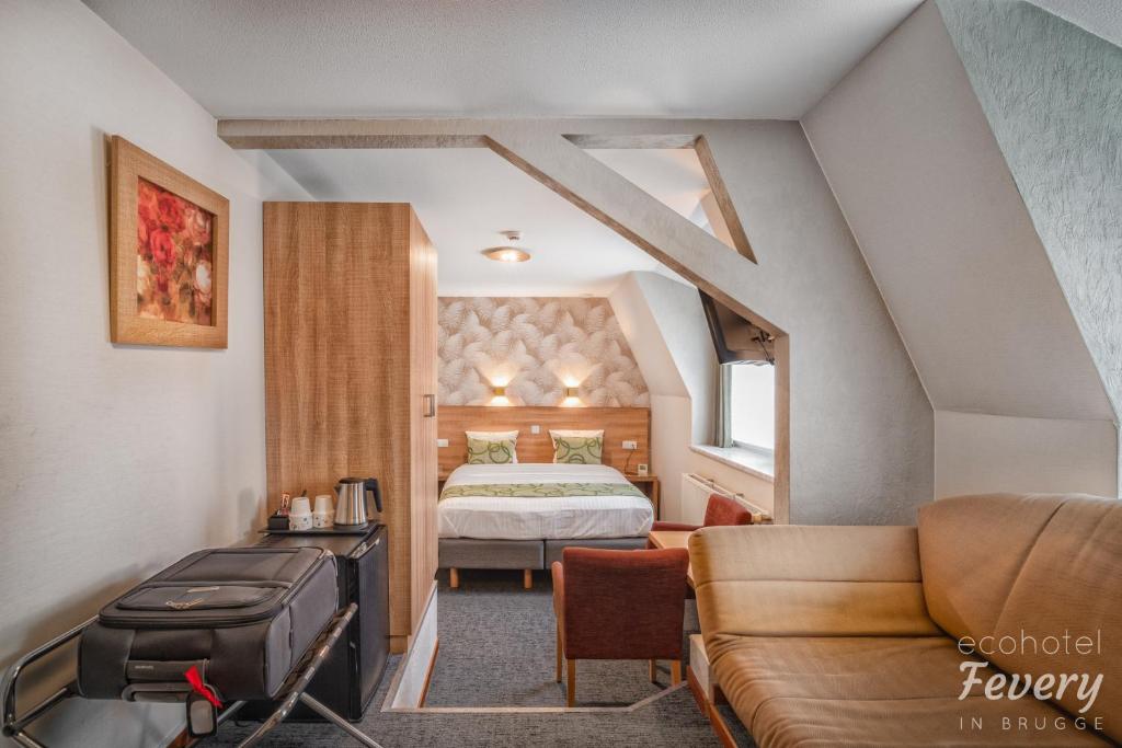 Двухместный (Улучшенный двухместный номер с 1 кроватью) отеля Hotel Fevery, Брюгге