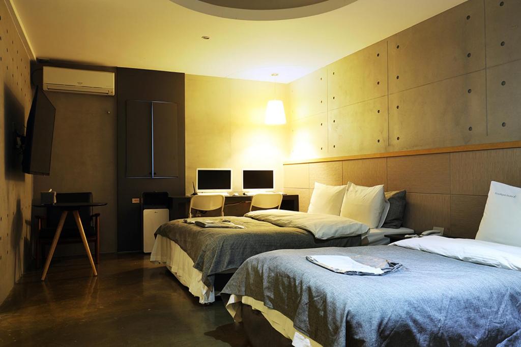 Двухместный (Двухместный номер Делюкс с 2 отдельными кроватями) отеля boutique hotel k Dongdaemun, Сеул