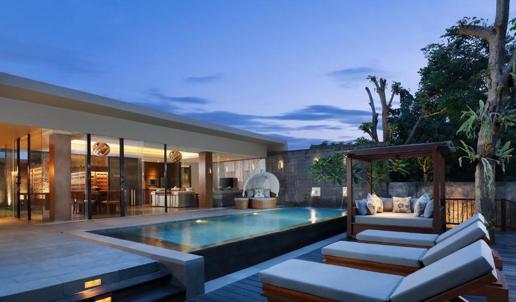 Вилла (Вилла с 2 спальнями, бассейном и видом на сад) курортного отеля Anantara Uluwatu Bali Resort, Улувату