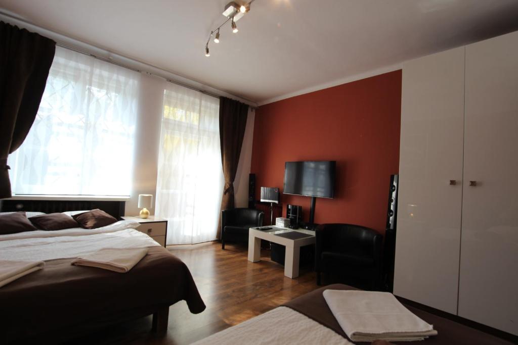Апартаменты (Апартаменты с 1 спальней и террасой) апартамента Rainbow Apartments 1, Краков