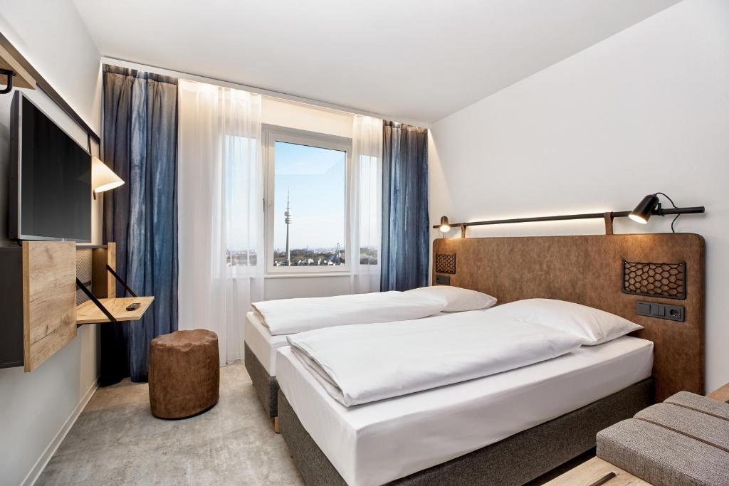 Двухместный (Двухместный номер с 1 кроватью или 2 отдельными кроватями) отеля H2 Hotel München Olympiapark, Мюнхен