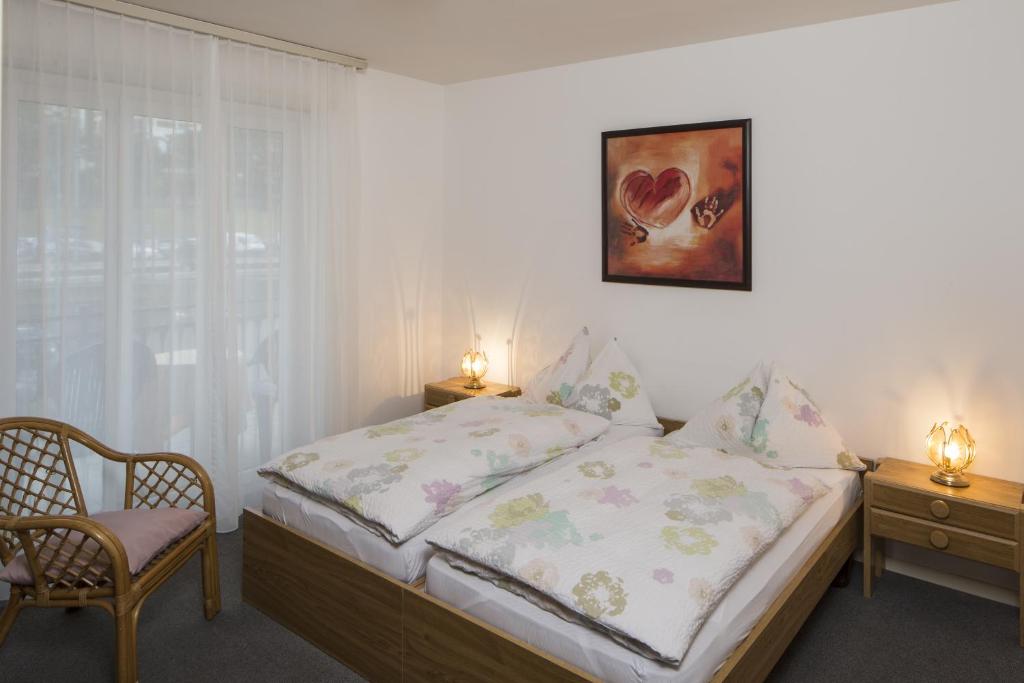 Двухместный (Двухместный номер с 1 кроватью или 2 отдельными кроватями, вид на горы) отеля Al Pozz, Локарно