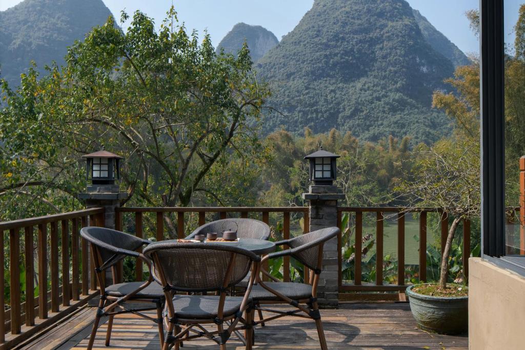 Двухместный (Номер Делюкс с кроватью размера «queen-size»), Yangshuo Moondance Hotel