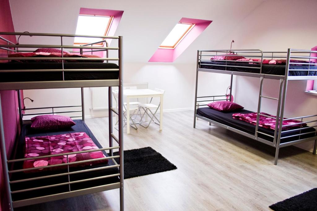 Номер (Спальное место на двухъярусной кровати в общем номере для мужчин и женщин) хостела Nitra Glycerin Hostel, Нитра