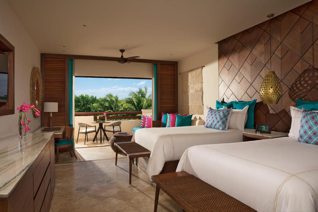 Двухместный (Двухместный полулюкс с 1 кроватью — Вид на тропический пейзаж) курортного отеля Secrets Maroma Beach Riviera Cancun - Только для взрослых - Все включено, Пуэрто-Морелос