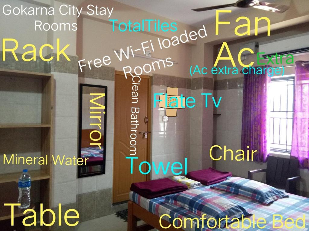 Двухместный (Бюджетный двухместный номер с 1 кроватью) отеля Gokarna City Stay Rooms, Гокарна
