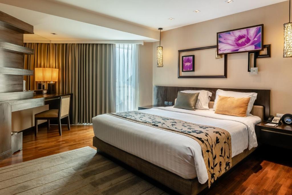 Двухместный (Двухместный номер Делюкс с 1 кроватью или 2 отдельными кроватями) отеля A-One Pattaya Beach Resort, Паттайя