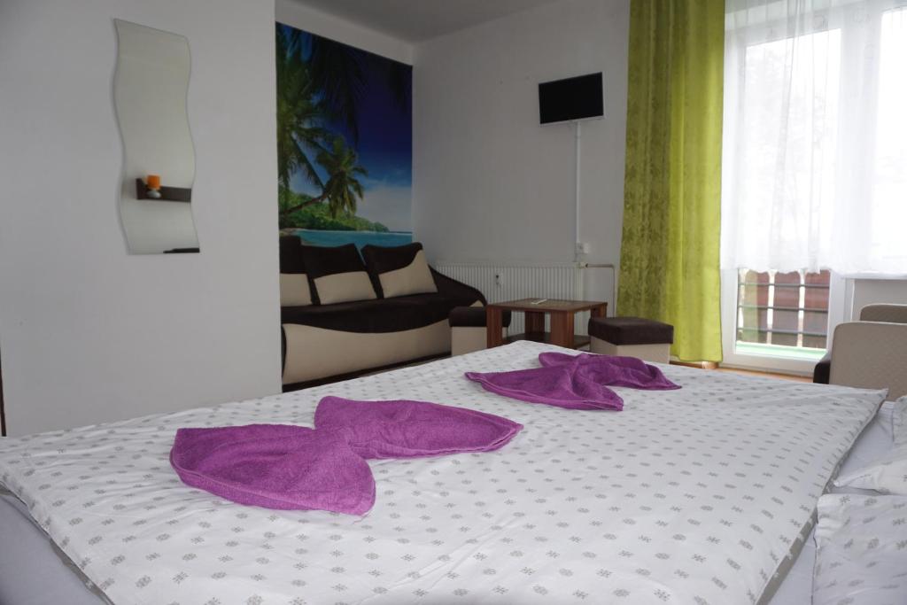 Двухместный (Двухместный номер с двуспальной кроватью и дополнительной кроватью) отеля Hotel Guľa, Попрад