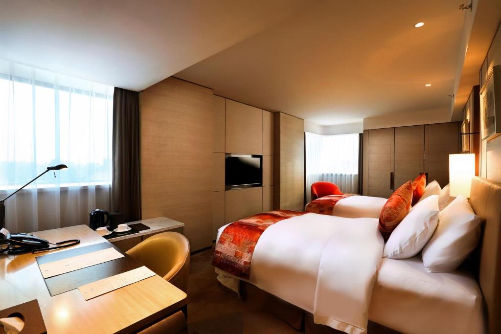 Двухместный (Стандартный двухместный номер с 2 отдельными кроватями и видом на город) отеля Grand Metropark Hotel Beijing, Пекин
