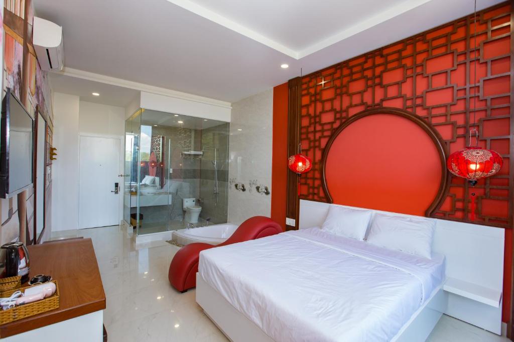 Двухместный (Двухместный номер с 1 кроватью, вид на сад) отеля Romely Hotel Nha Trang, Нячанг