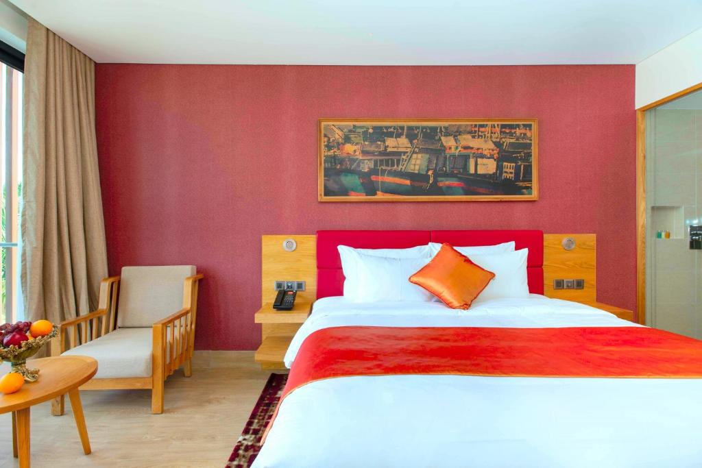 Двухместный (Двухместный номер Делюкс с 1 кроватью и видом на океан) курортного отеля Marina Bay Vung Tau Resort & Spa, Вунгтау