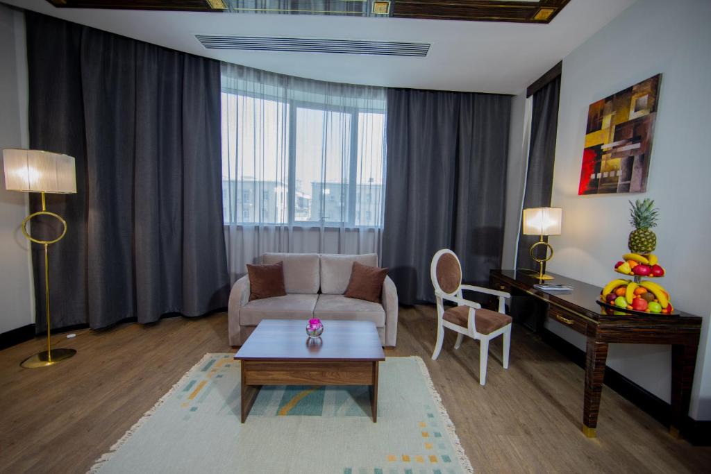Двухместный (Двухместный номер Делюкс с 1 кроватью или 2 отдельными кроватями) отеля Sapphire, Баку