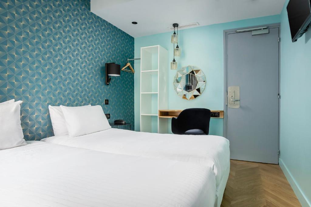 Двухместный (Двухместный номер с 2 отдельными кроватями) отеля Hotel Elysée Etoile, Париж