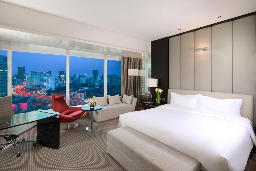 Двухместный (Двухместный номер Делюкс с 1 кроватью или 2 отдельными кроватями) отеля Hotel Nikko Shanghai, Шанхай