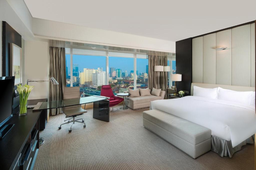 Двухместный (Представительский двухместный номер с кроватью размера «king-size» или 2 отдельными кроватями) отеля Hotel Nikko Shanghai, Шанхай