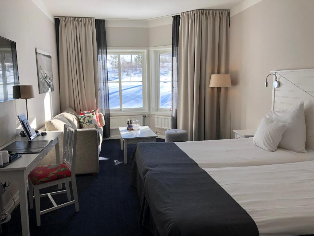 Двухместный (Улучшенный двухместный номер с 2 отдельными кроватями) отеля Dalecarlia Hotel & Spa, Талберг