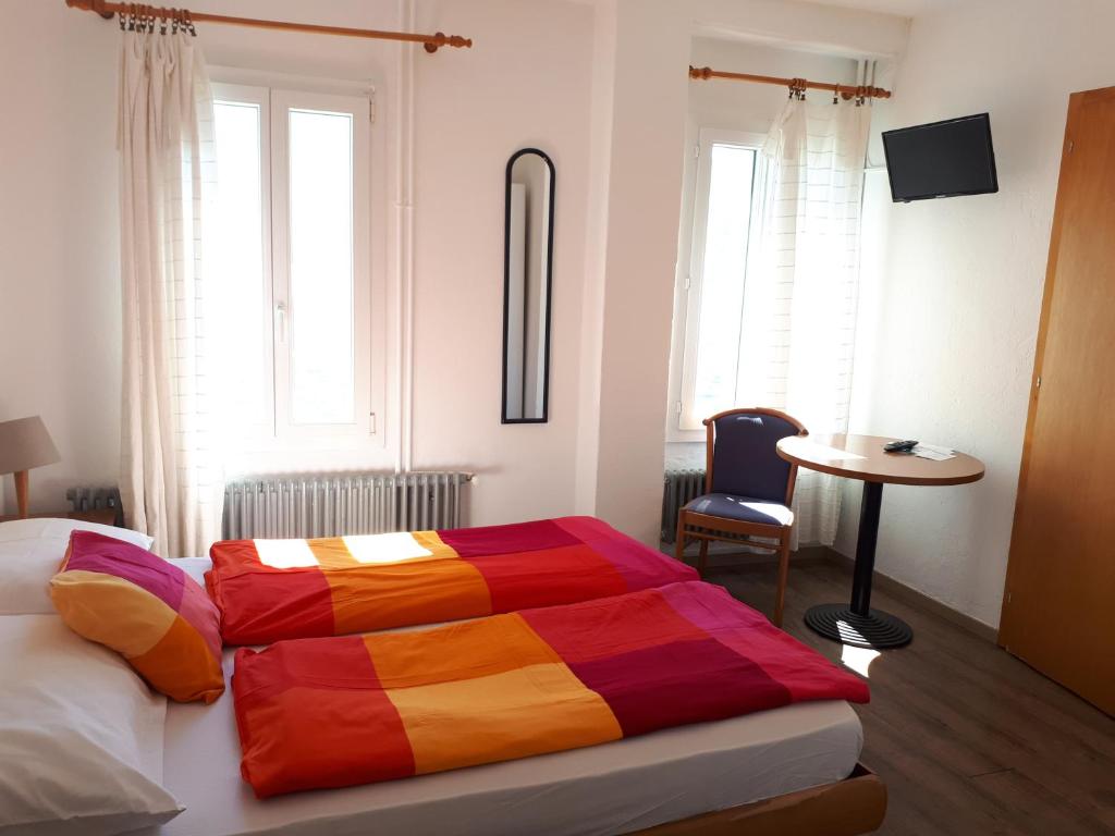 Двухместный (Двухместный номер с 1 кроватью, вид на озеро) гостевого дома Hotel Garni Battello, Лугано
