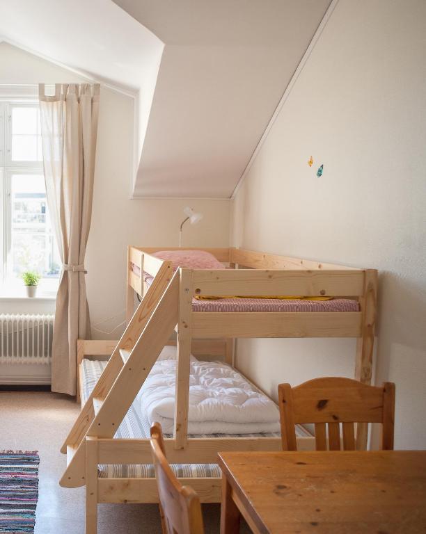 Семейный (Семейный номер с общей ванной комнатой (2 взрослых + 1 ребенок)) хостела Ronneby Brunnspark Vandrarhem och B&B, Сален