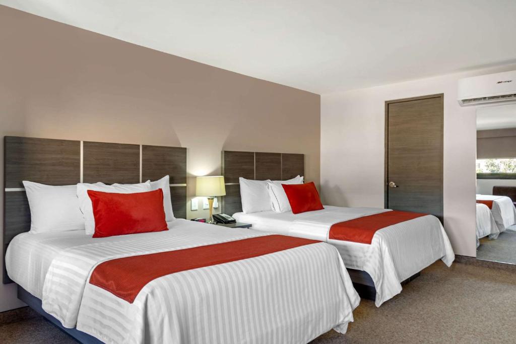 Двухместный (Двухместный номер с 2 двуспальными кроватями) отеля Comfort Inn Querétaro, Керетаро
