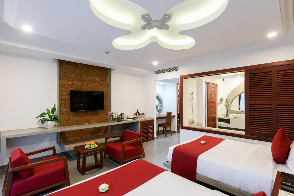 Двухместный (Двухместный номер Делюкс с 2 отдельными кроватями) отеля Khmer Mansion Residence, Сием Рип
