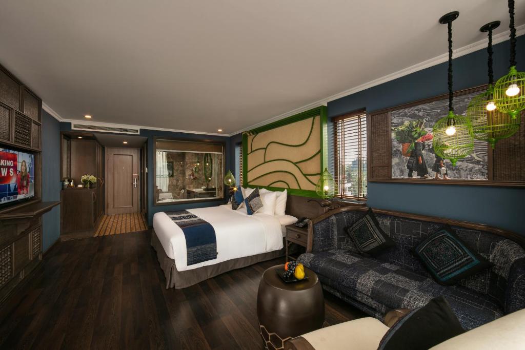 Двухместный (Premium Deluxe Double or Twin Room with Valley View) отеля Pistachio Hotel Sapa, Сапа