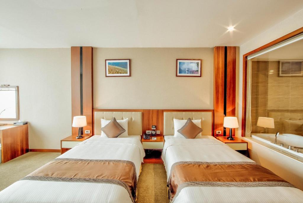 Двухместный (Двухместный номер Делюкс с 2 отдельными кроватями) отеля Muong Thanh Luxury Bac Ninh Hotel, Бакнинь