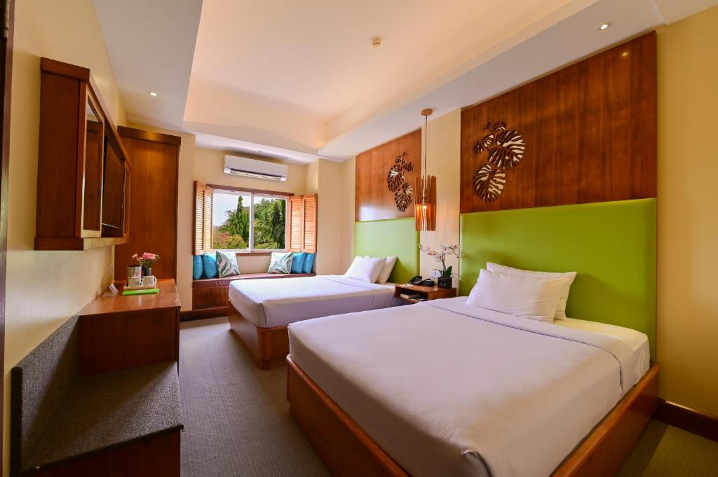 Двухместный («Отдыхайте круто» - Двухместный номер с 2 отдельными кроватями) курортного отеля Be Resort Mactan, Мактан