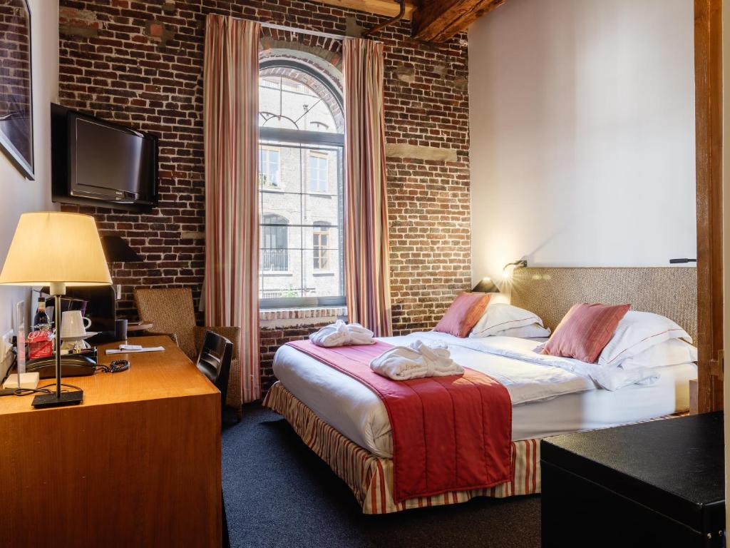 Двухместный (Представительский двухместный номер с 1 кроватью или 2 отдельными кроватями) отеля Ghent River Hotel, Гент