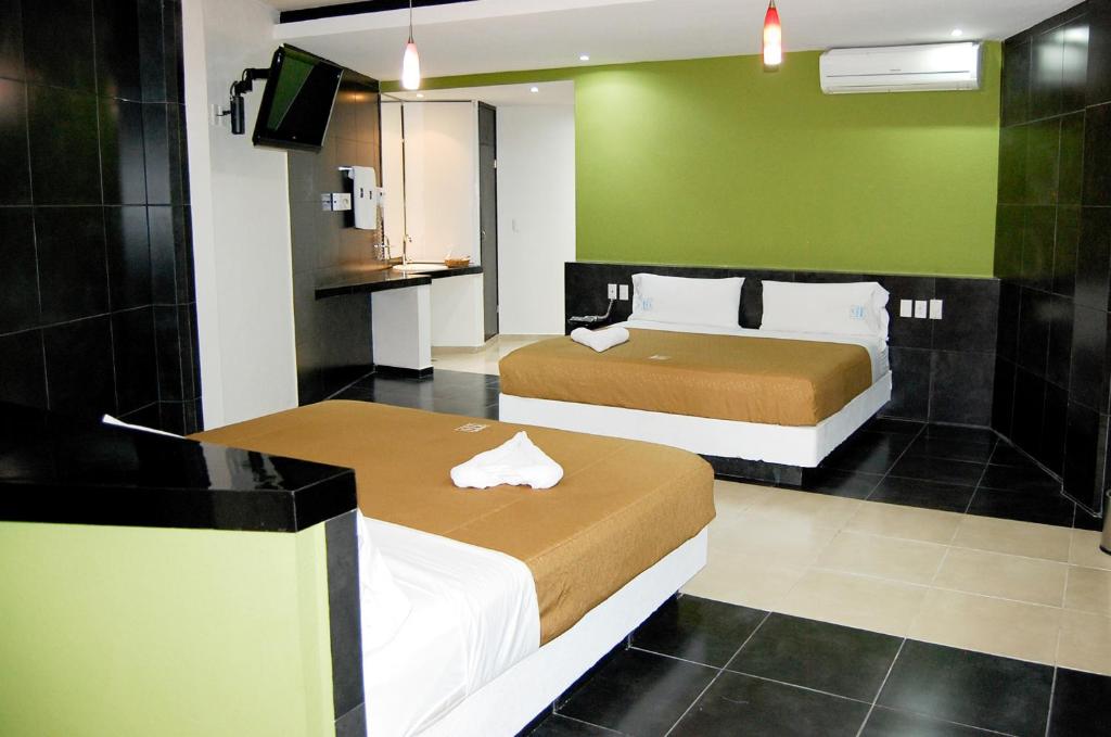 Двухместный (Стандартный двухместный номер с 2 отдельными кроватями) отеля Hotel Porto Novo, Веракрус