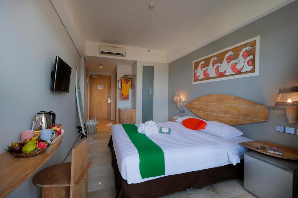 Двухместный (Улучшенный двухместный номер с 1 кроватью или 2 отдельными кроватями) отеля Koa D Surfer Hotel, Чангу