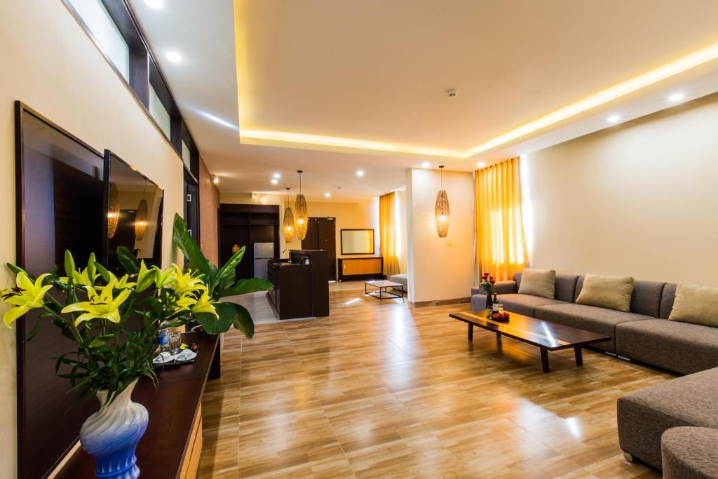 Апартаменты (Апартаменты с 2 спальнями) отеля Hamya Hotsprings and Resort, Куангнгай