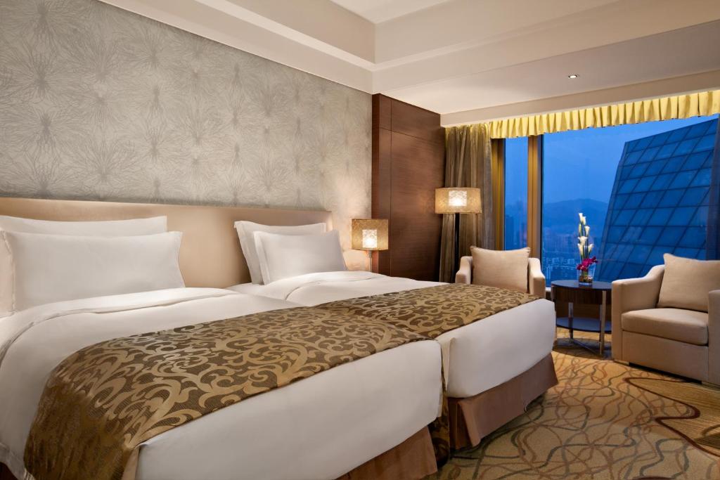 Двухместный (Двухместный номер Делюкс с 2 отдельными кроватями) отеля Kempinski Hotel Chongqing, Чунцин
