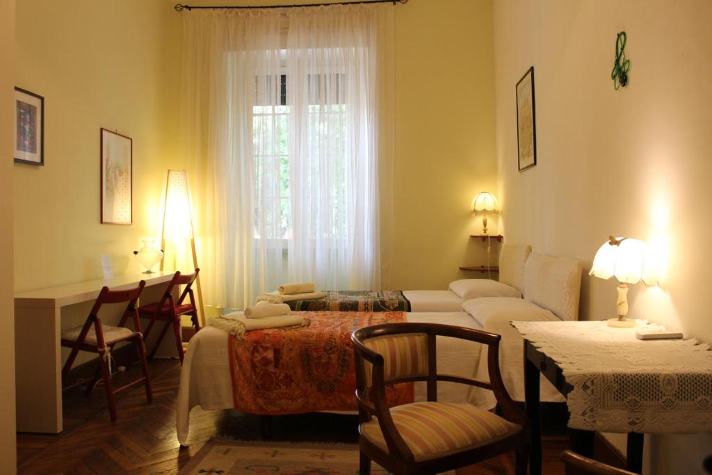 Двухместный (Двухместный номер с 2 отдельными кроватями и собственной ванной комнатой за пределами номера) отеля Agnes Roma, Рим