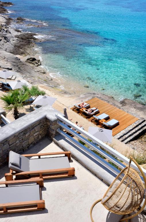 Сьюит (Роскошный люкс у пляжа с открытой гидромассажной ванной) отеля Anax Resort and Spa, Агиос-Иоаннис