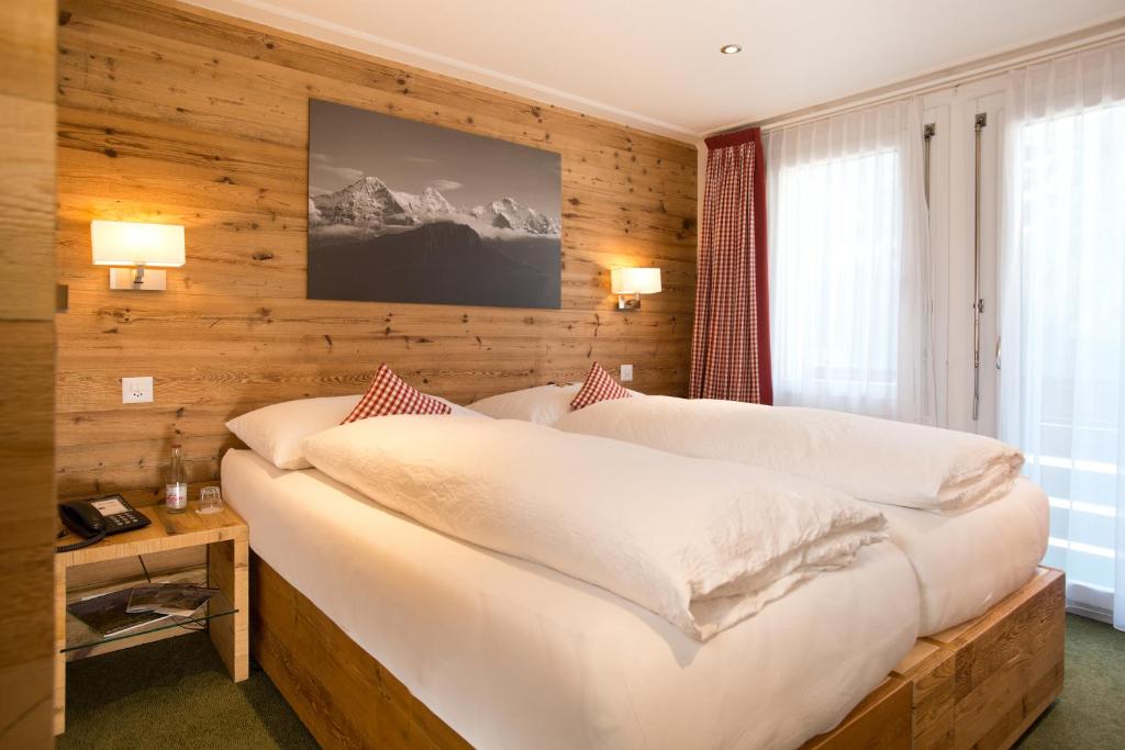 Двухместный (Небольшой двухместный номер с 1 кроватью - Вид на Эйгер) отеля Hotel Bernerhof Grindelwald, Гриндельвальд