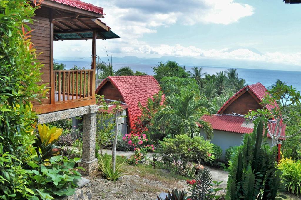 Номер (Бунгало Делюкс с видом на океан и гору Агунг), Petak Cottage